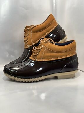 Tommy Hilfiger Women's 7M TWHEAT-T Rain Ankle Duck Boot Rubber Waterproof Brown